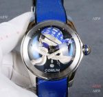 Best Quality Replica Corum Bubble Privateer Watches Stainless Steel Blue Strap Corum Watch